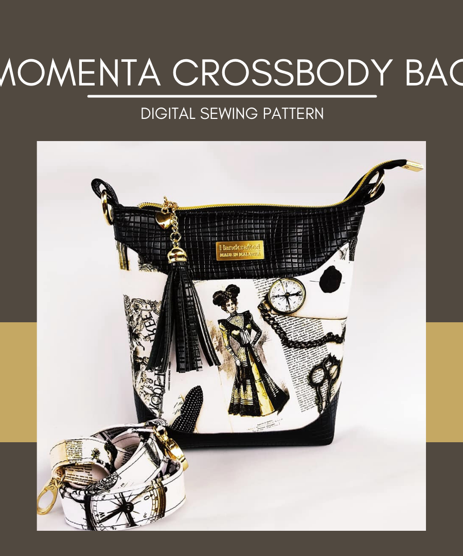 Momenta Crossbody Bag English Version – PDF Pattern (by Izza Zaya)